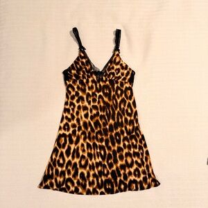 Betsey Johnson Leopard Print Chemise